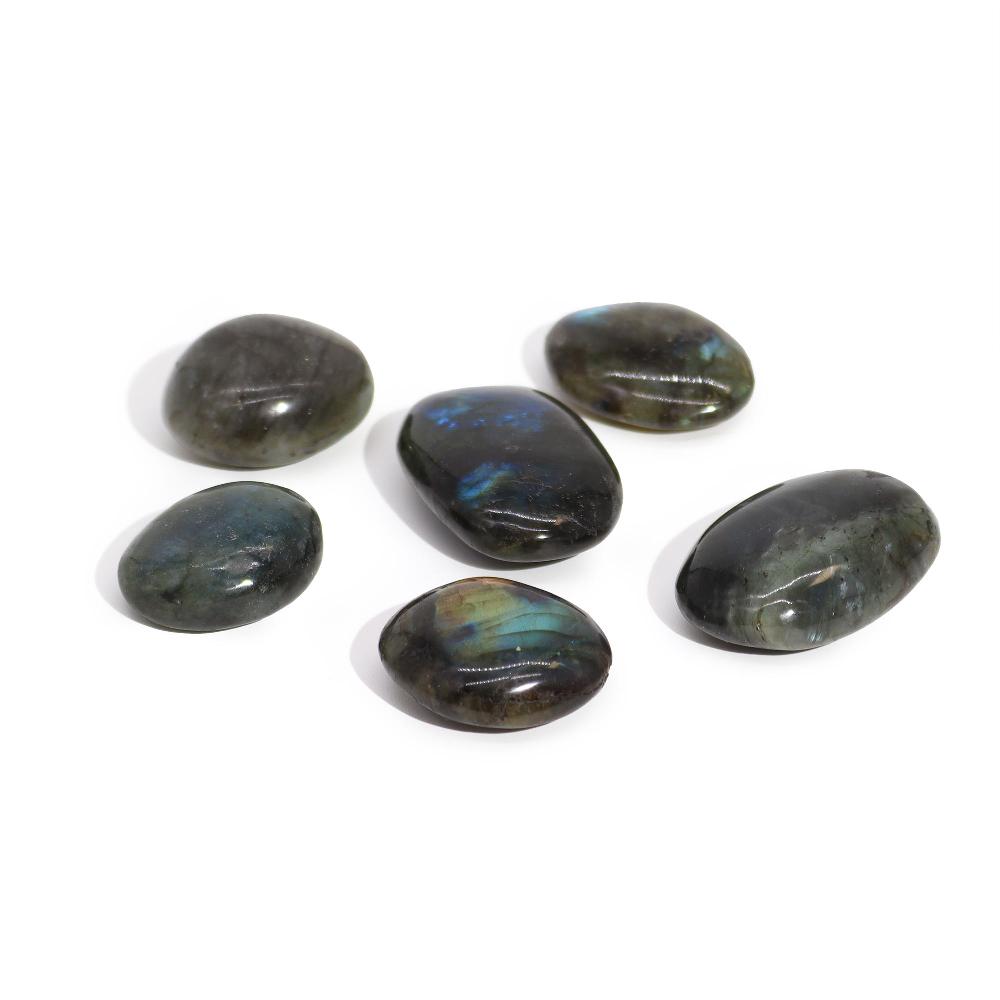 ancient wisdom 6x Madagascar Labradorite Palm Stones (approx 25-30gms 55-60mm)