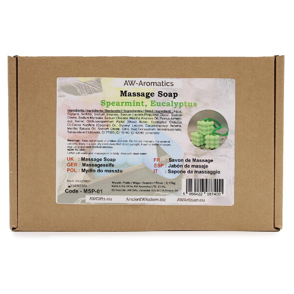 Ancient Wisdom 6x Massage Soaps - Spearmint & Eucalyptus