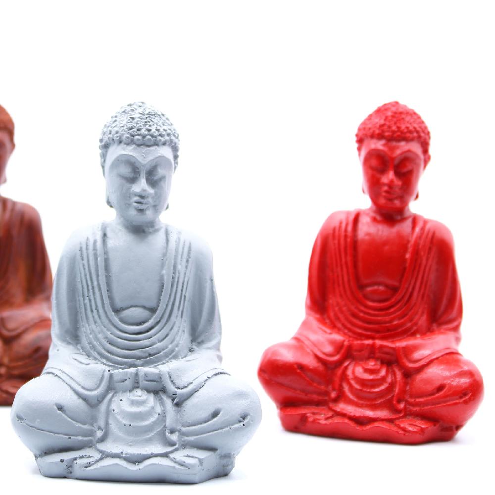 Ancient Wisdom 6x Matt Mini Buddha (Assorted Colours)