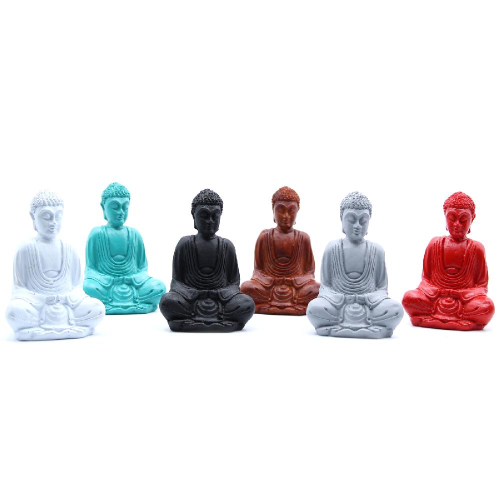 ancient wisdom 6x Matt Mini Buddha (Assorted Colours)
