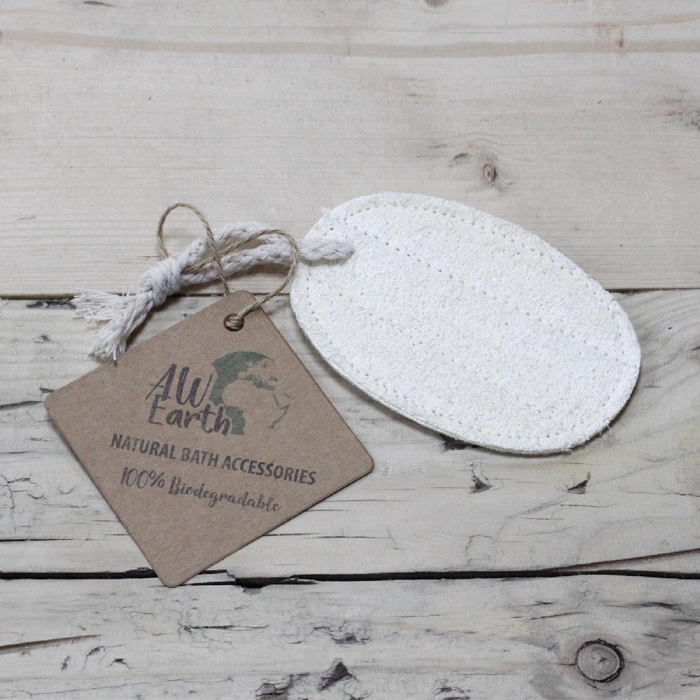 ancient wisdom 6x Natural Loofah Body Scrubs - Oval Rub