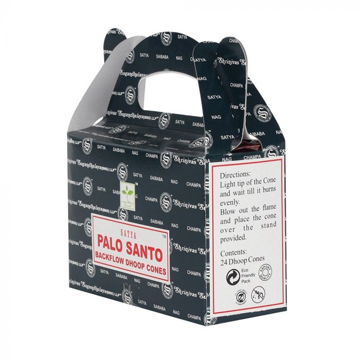 Ancient Wisdom 6x Satya Backflow Dhoop Cones - Palo Santo (24pcs)