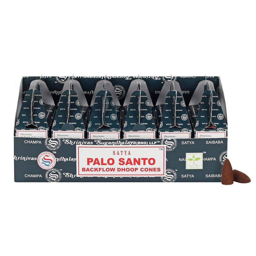 ancient wisdom 6x Satya Backflow Dhoop Cones - Palo Santo (24pcs)