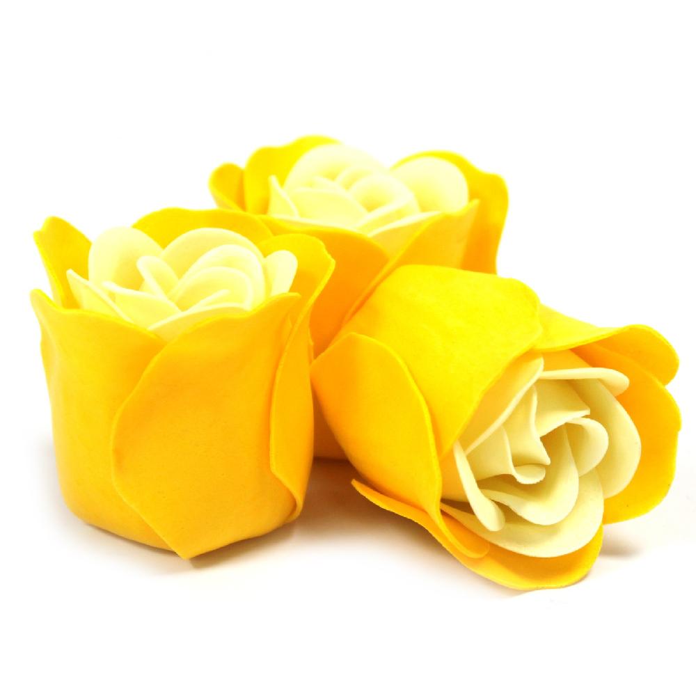 Ancient Wisdom 6x Set Of 3 Soap Flower Heart Box - Spring Roses