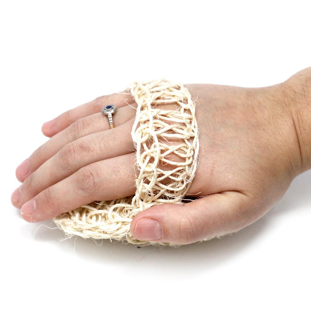 Ancient Wisdom 6x Sisal Sponge And Scrub - Soft Round Exfoliating Cushion