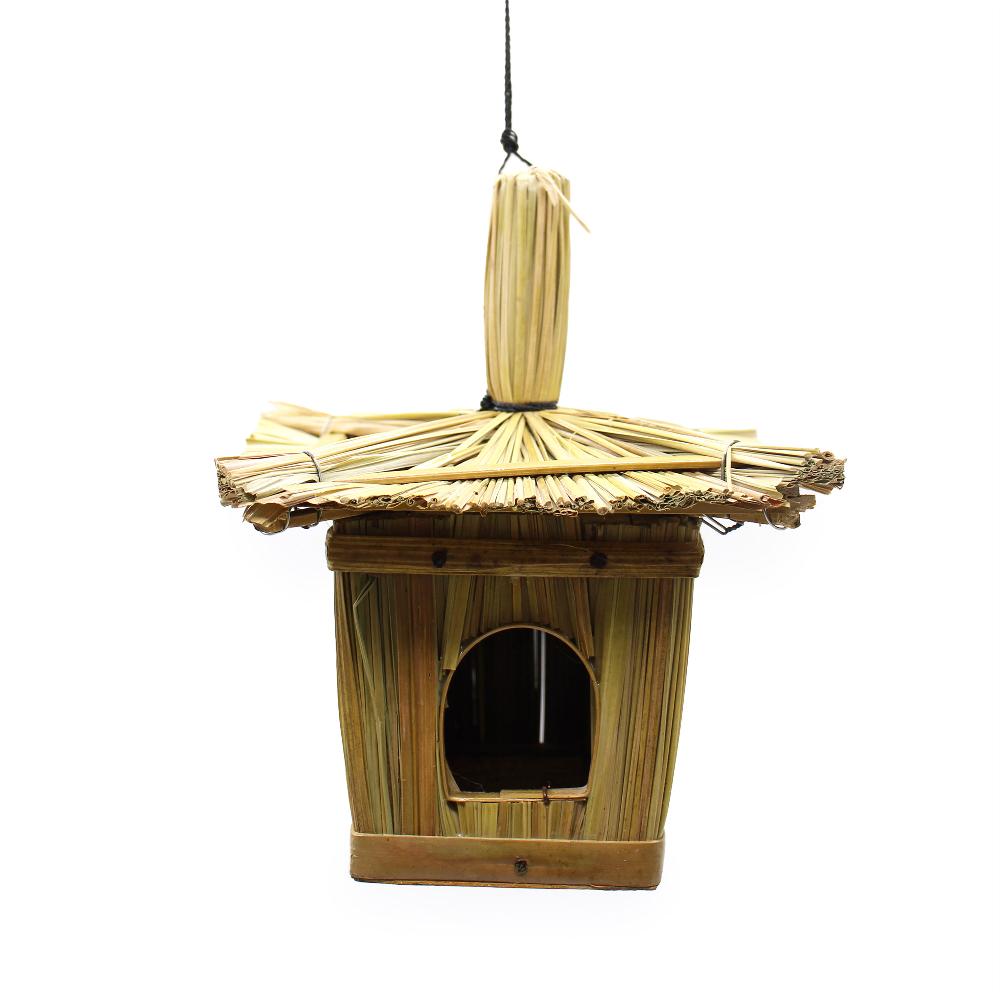 Ancient Wisdom 6x Small Square Seagrass Bird Box 18x13cm