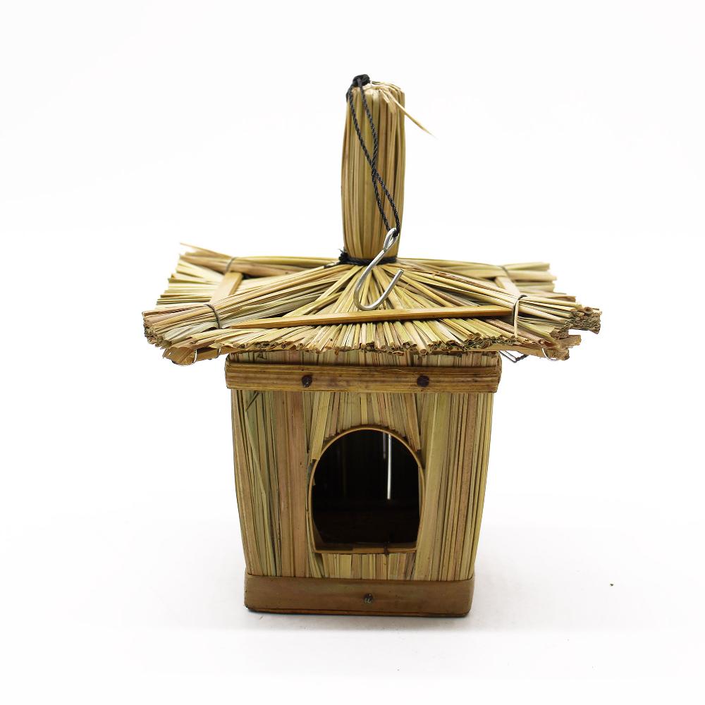 Ancient Wisdom 6x Small Square Seagrass Bird Box 18x13cm