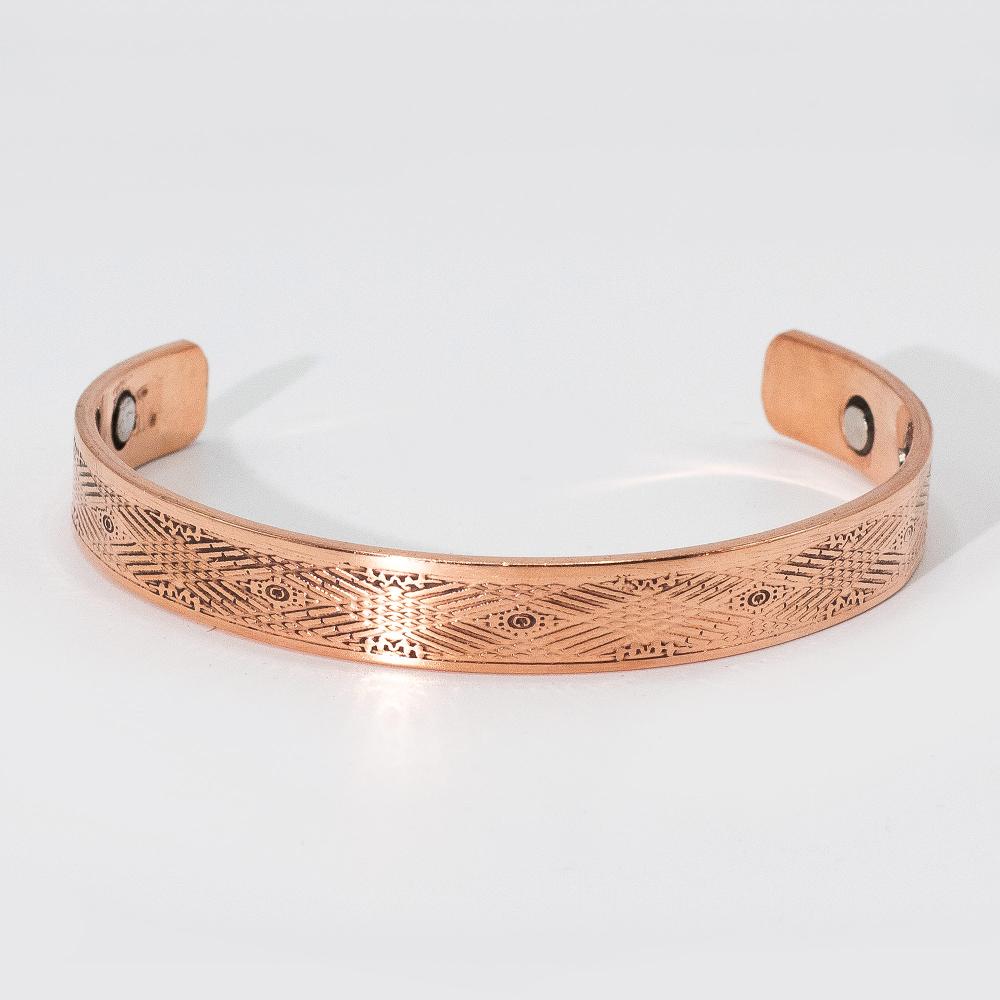Ancient Wisdom 6x Solid Copper Manly Bracelets With Magnets (assorted)