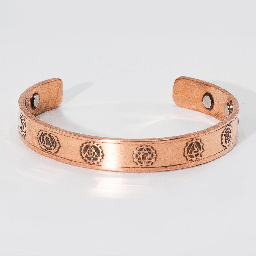 Ancient Wisdom 6x Solid Copper Manly Bracelets With Magnets (assorted)