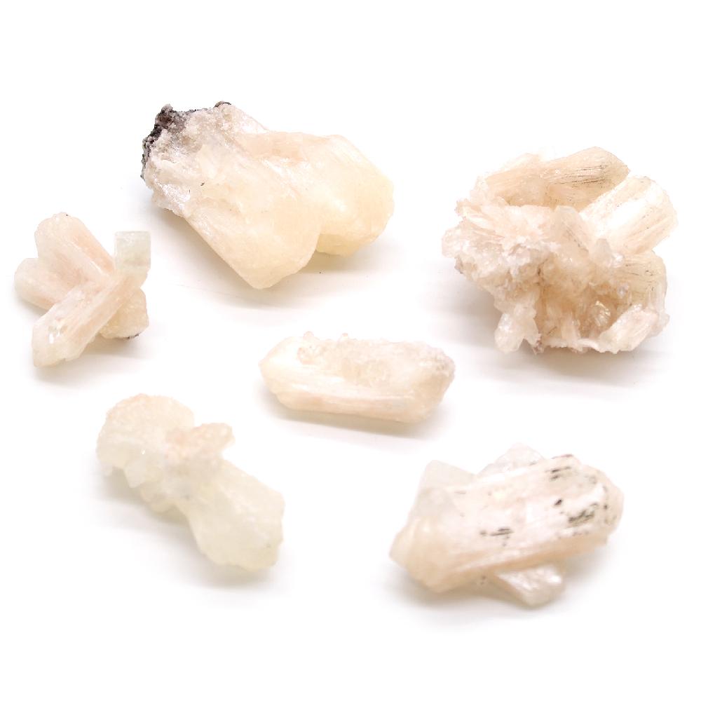 ancient wisdom 6x Stilbite Combination with Appophyllite 20-30mm