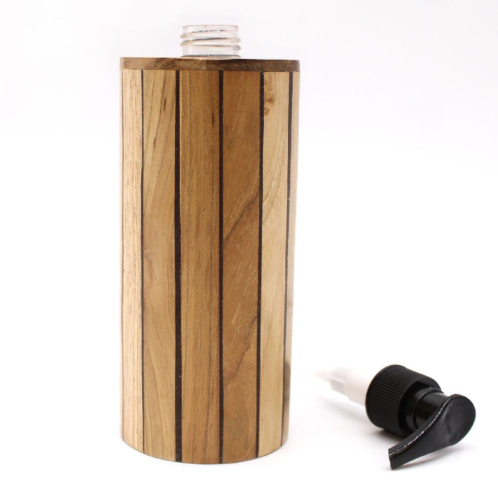 Ancient Wisdom 6x Teakwood Soap Dispensers Round - 250ml