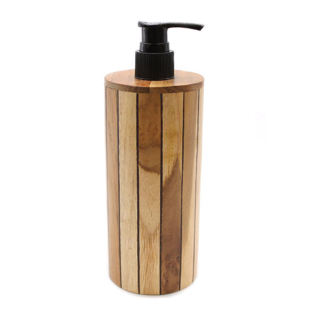 Ancient Wisdom 6x Teakwood Soap Dispensers Round - 250ml