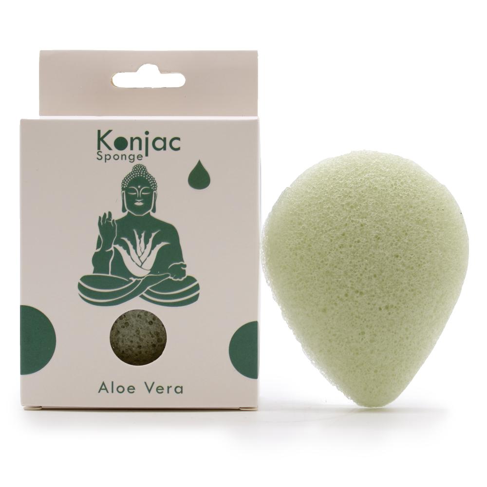 ancient wisdom 6x Teardrop Konjac Sponge - Aloe Vera - Healing