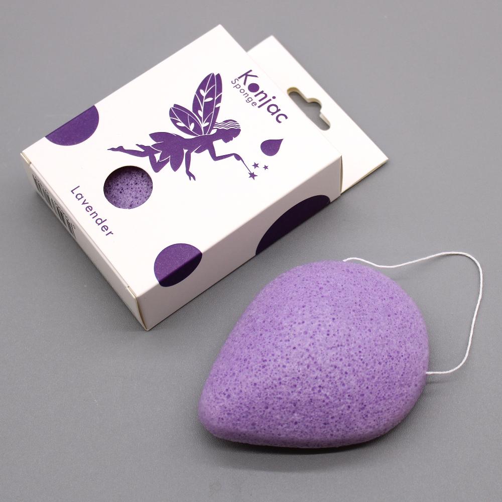 Ancient Wisdom 6x Teardrop Konjac Sponge - Lavender - Calming