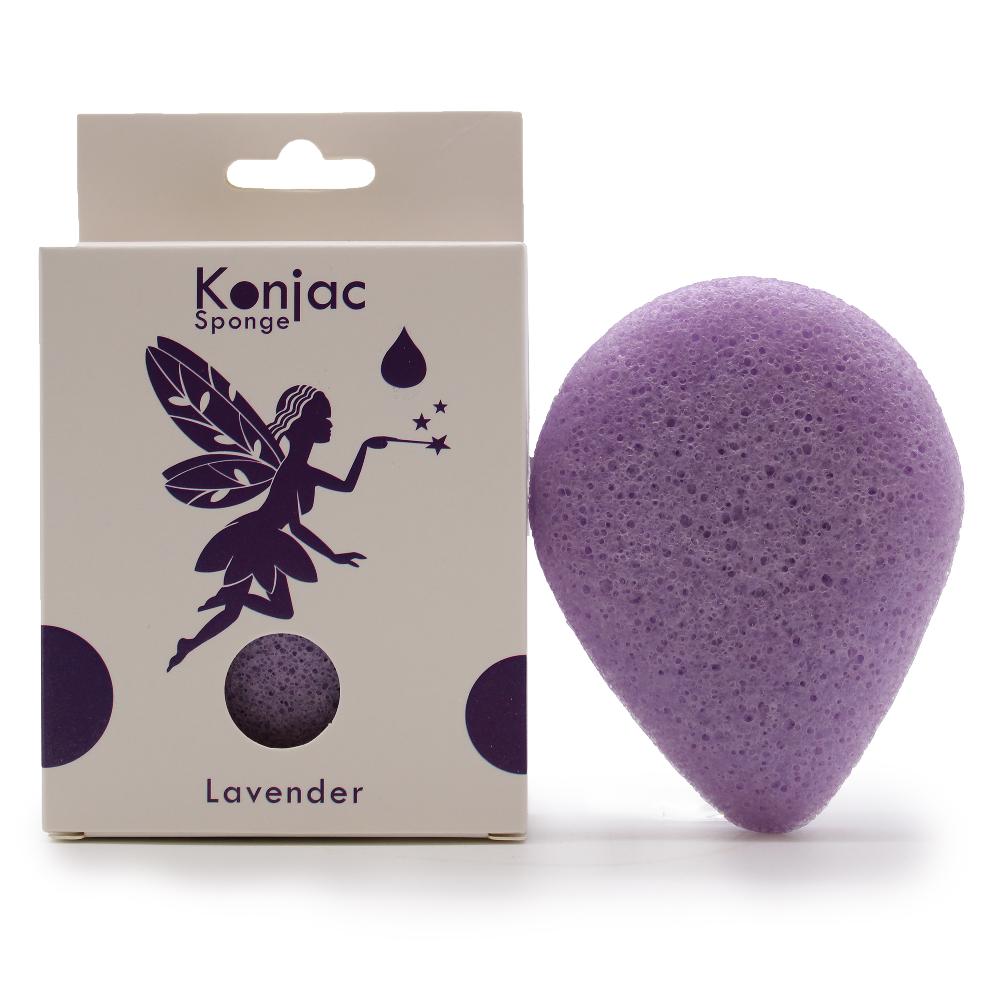 ancient wisdom 6x Teardrop Konjac Sponge - Lavender - Calming