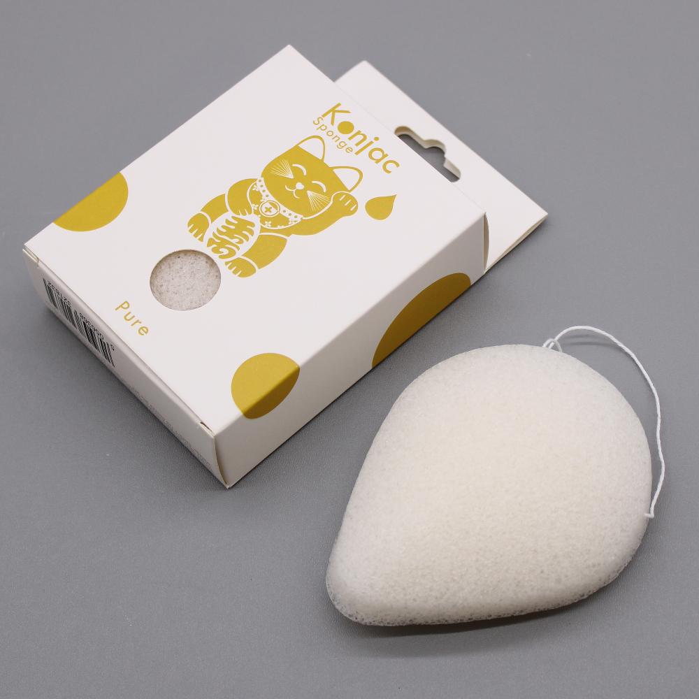 Ancient Wisdom 6x Teardrop Konjac Sponge - Natural - Sensitive Skin