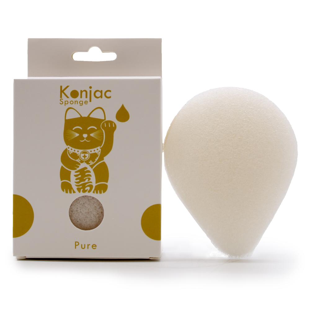 ancient wisdom 6x Teardrop Konjac Sponge - Natural - Sensitive skin