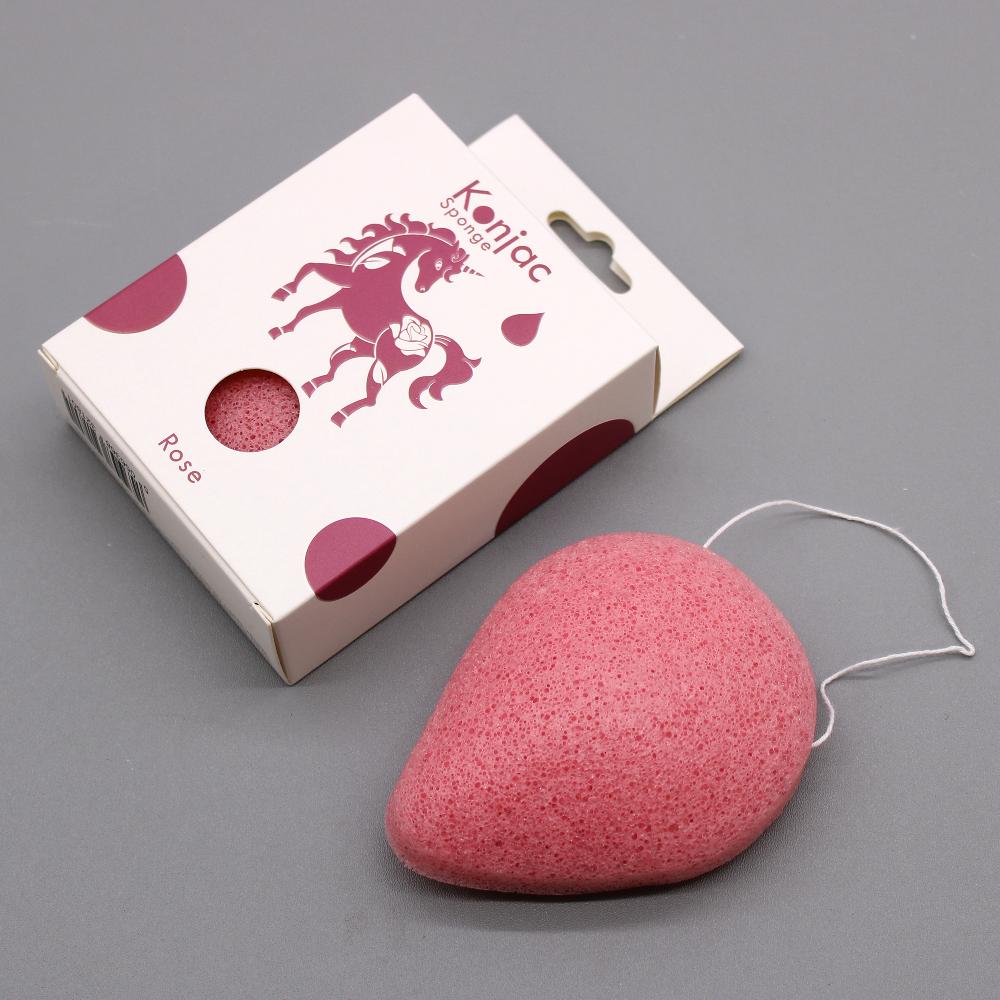 Ancient Wisdom 6x Teardrop Konjac Sponge - Rose - Anti-aging
