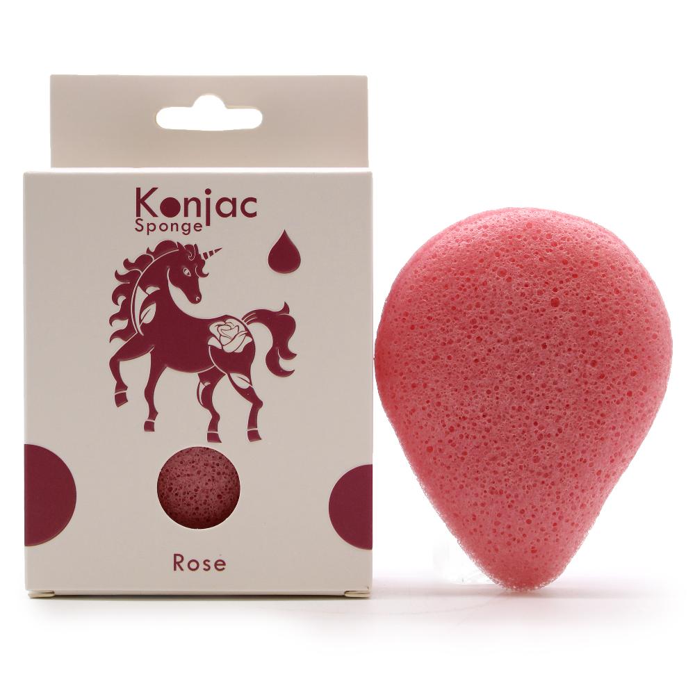 ancient wisdom 6x Teardrop Konjac Sponge - Rose - Anti-aging