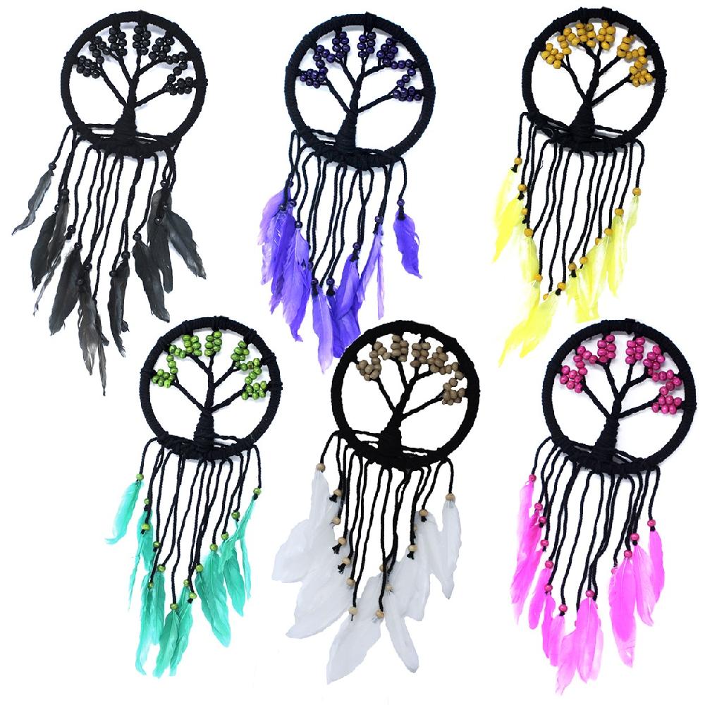 ancient wisdom 6x Tree of Life Dreamcatcher - 16cm (assorted)