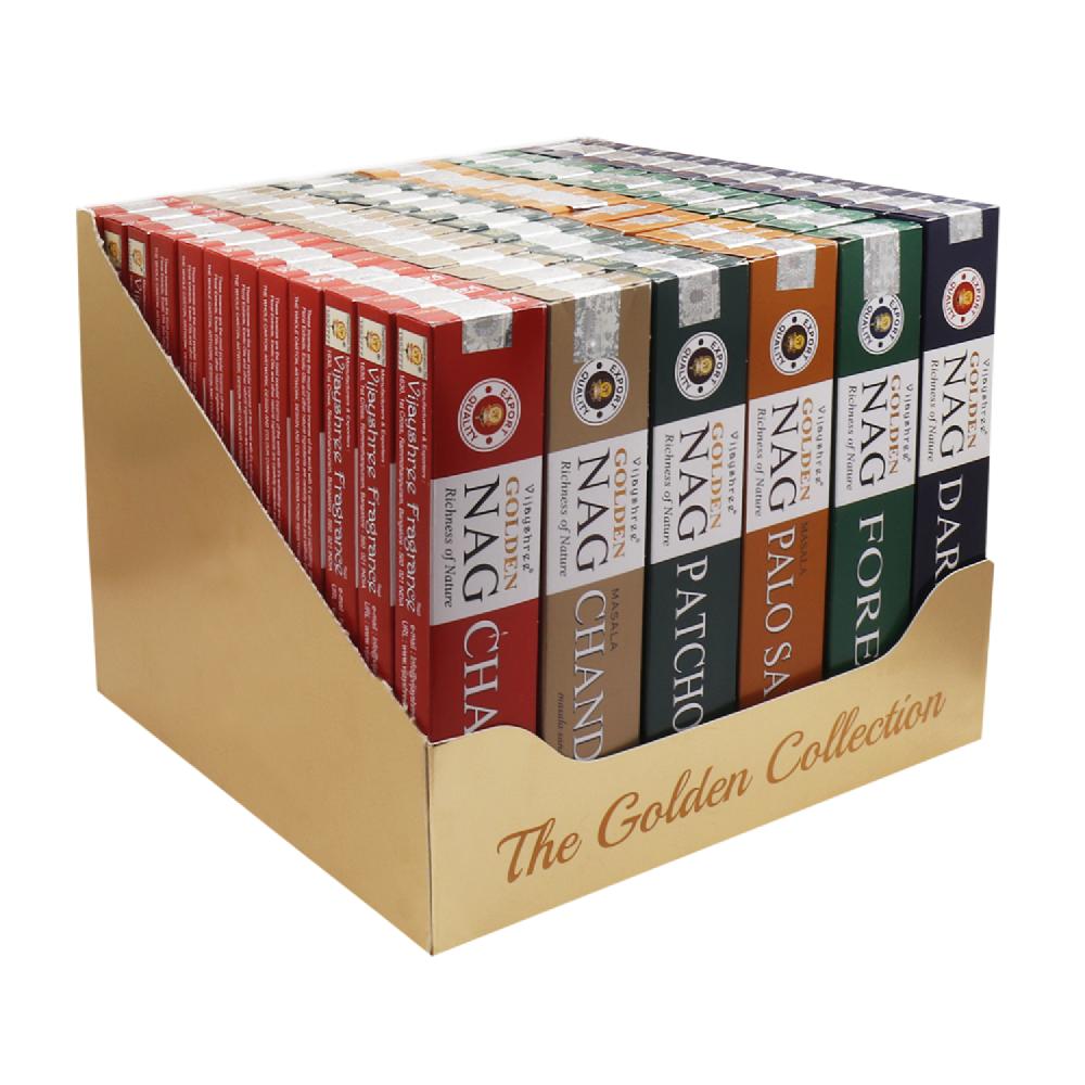 ancient wisdom 72x 15g Golden Colletion Box - 6 assorted Fragrances