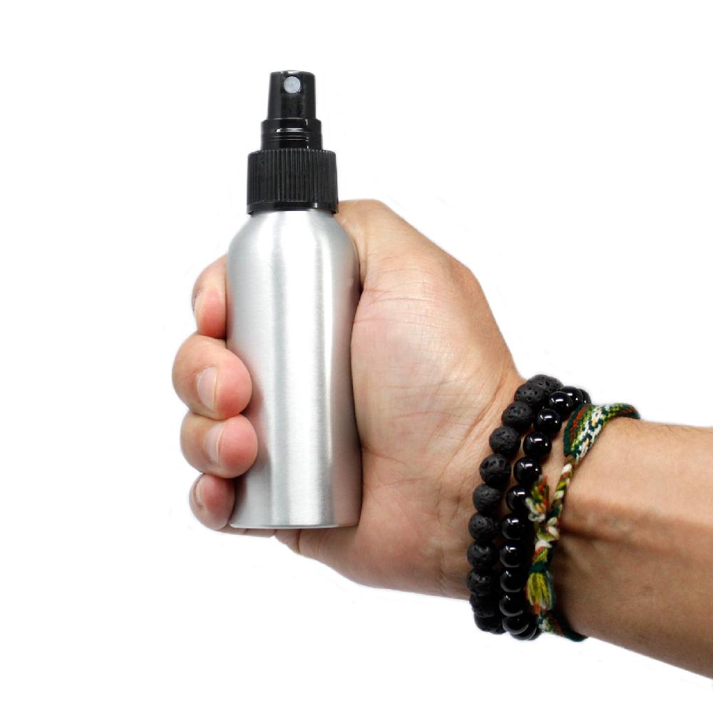 Ancient Wisdom 8x 100ml Aluminium Bottle With Black Spray Top