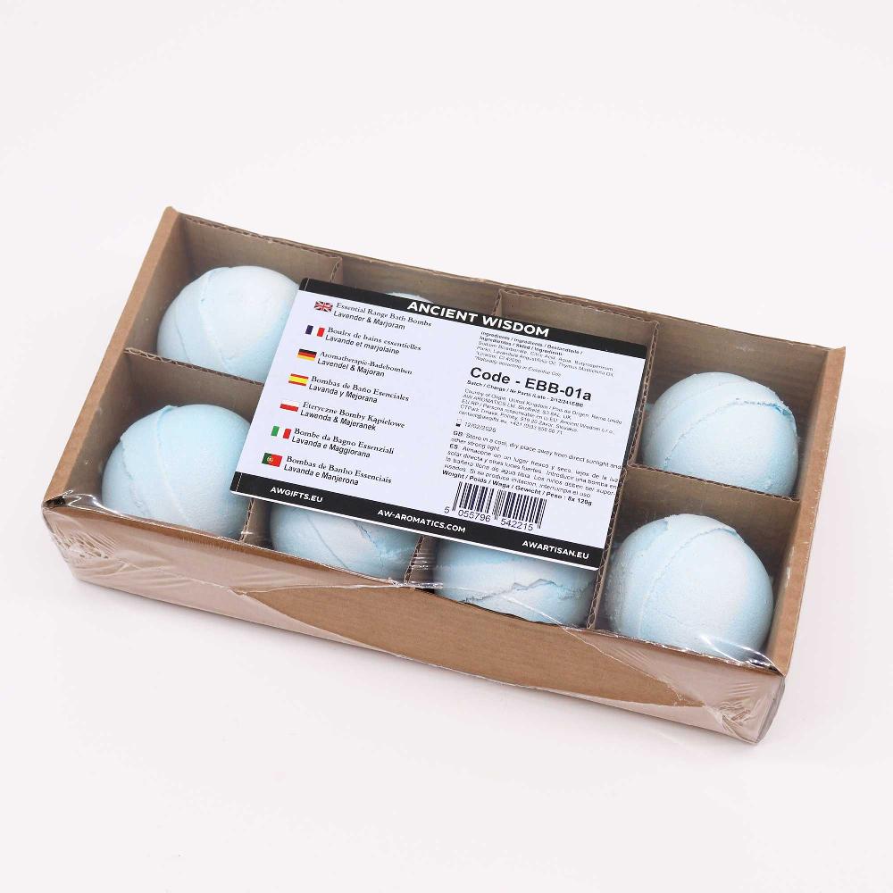 Ancient Wisdom 8x Essential Oil Bath Bomb - Lavender & Marjoram