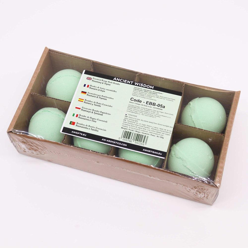 Ancient Wisdom 8x Essential Oil Bath Bomb - Rosemary & Thyme