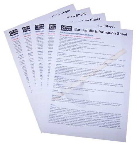 ancient wisdom 100x Ear Candle Leaflets