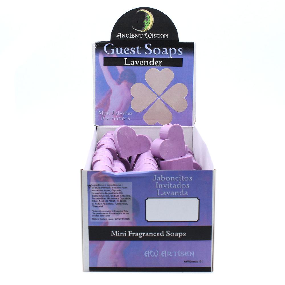 Ancient Wisdom 100x Heart Guest Soap - Lavender