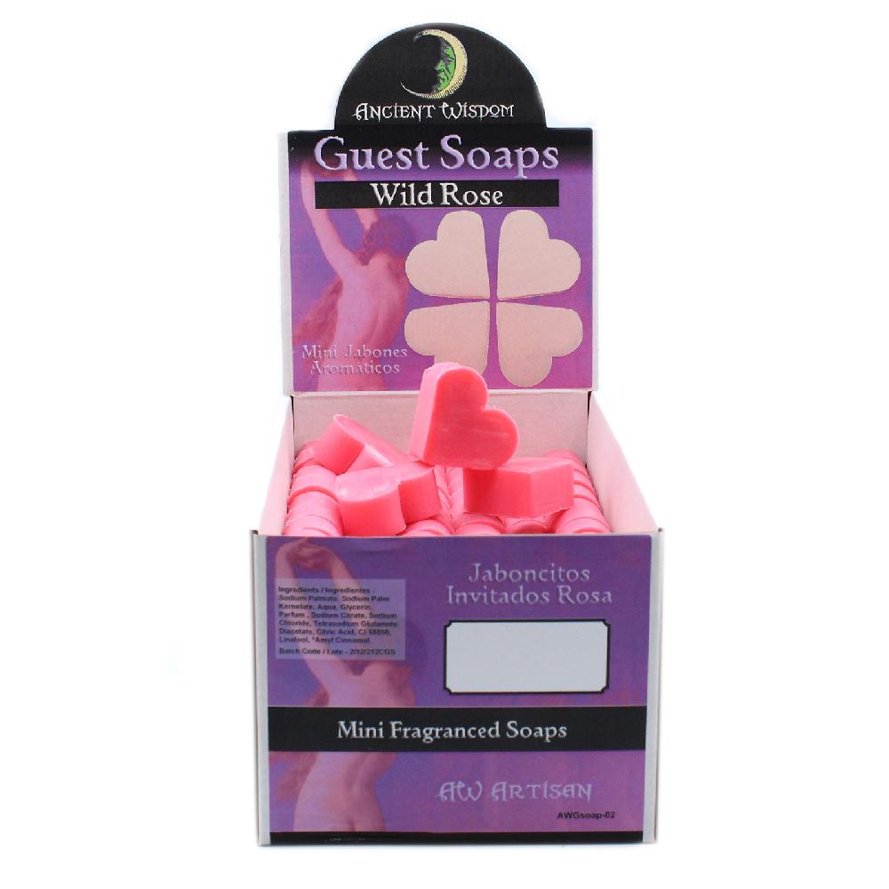 Ancient Wisdom 100x Heart Guest Soap - Wild Rose