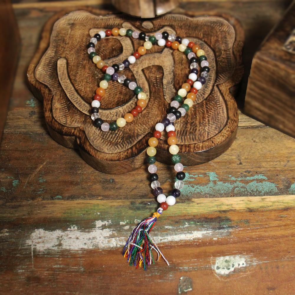 Ancient Wisdom 108 Bead Mala - 9 Planet Astro