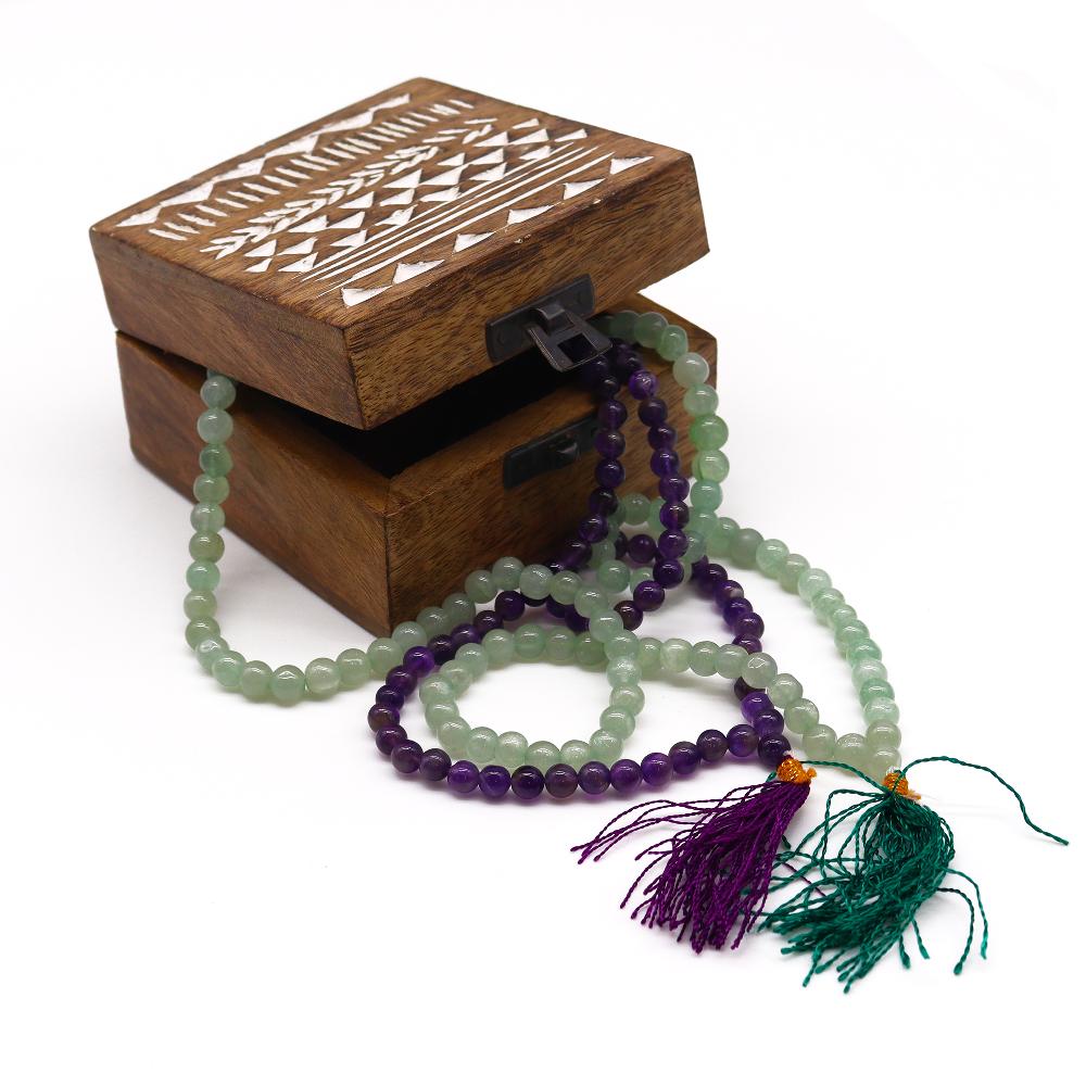 Ancient Wisdom 108 Bead Mala - Amethyst