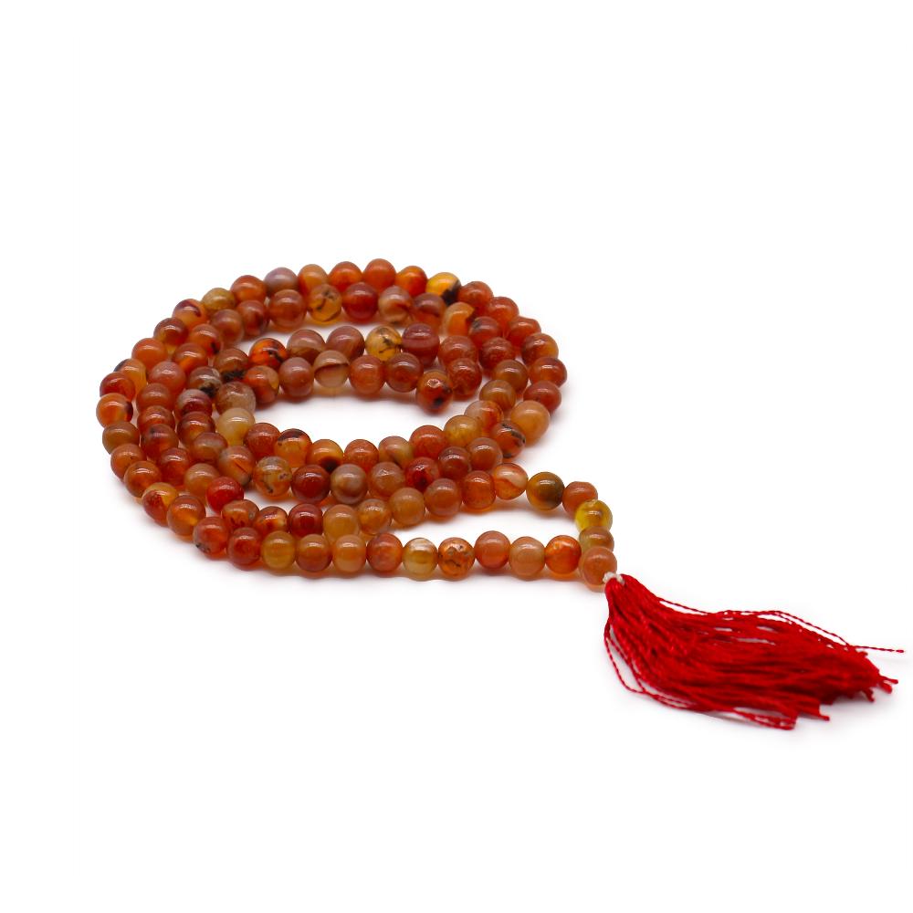 ancient wisdom 108 Bead Mala - Carnelian