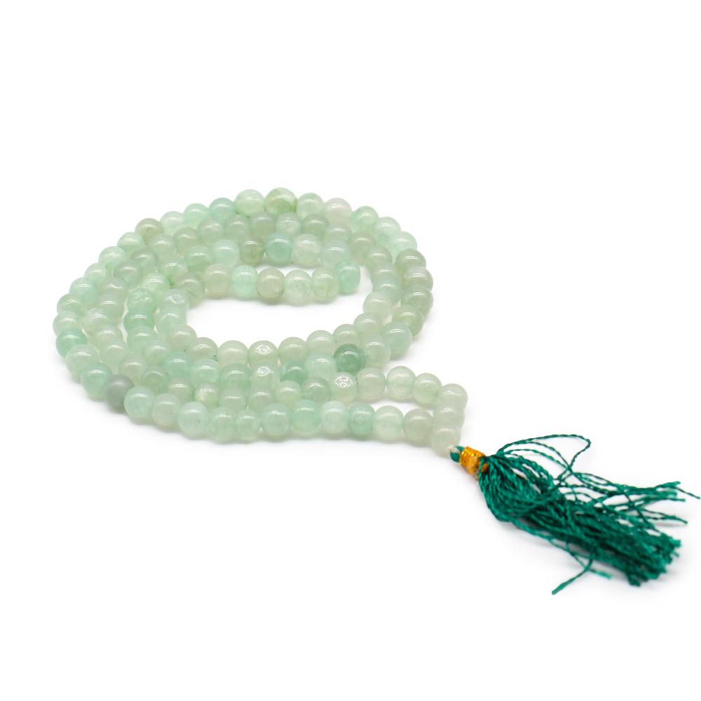 ancient wisdom 108 Bead Mala - Green Aventurine