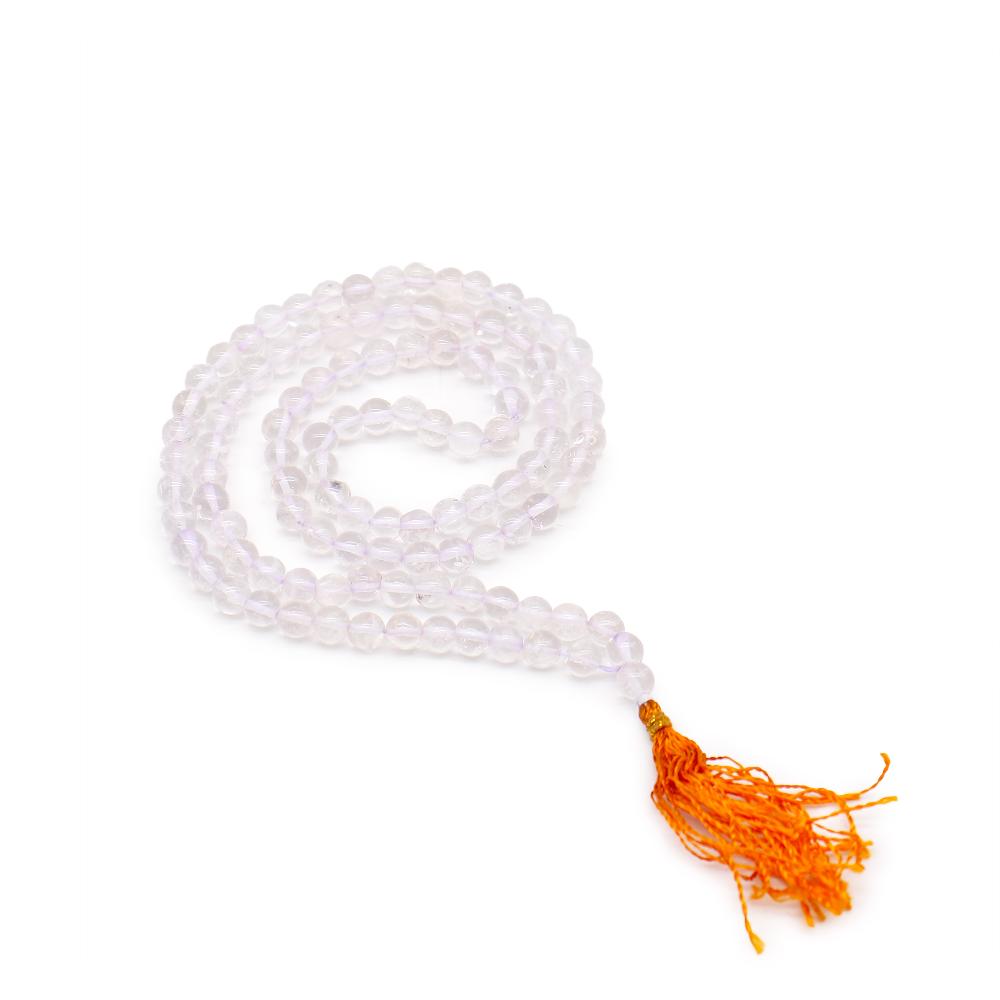 ancient wisdom 108 Bead Mala - Rock Crystal