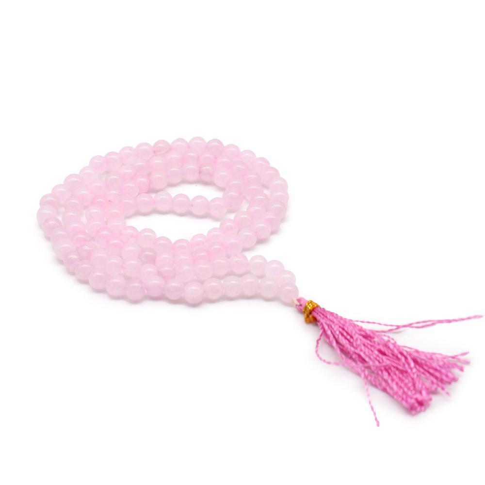 ancient wisdom 108 Bead Mala - Rose Quartz