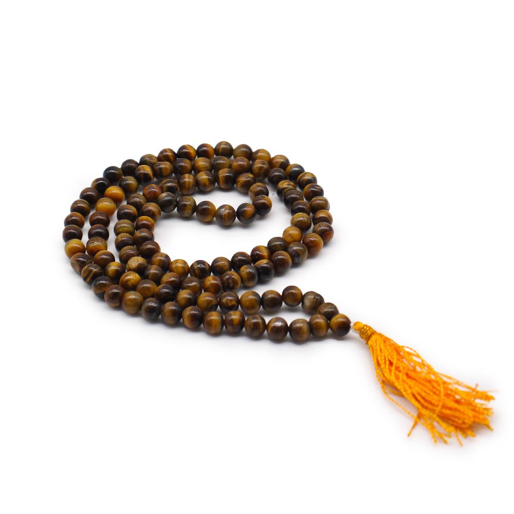 ancient wisdom 108 Bead Mala - Tiger Eye