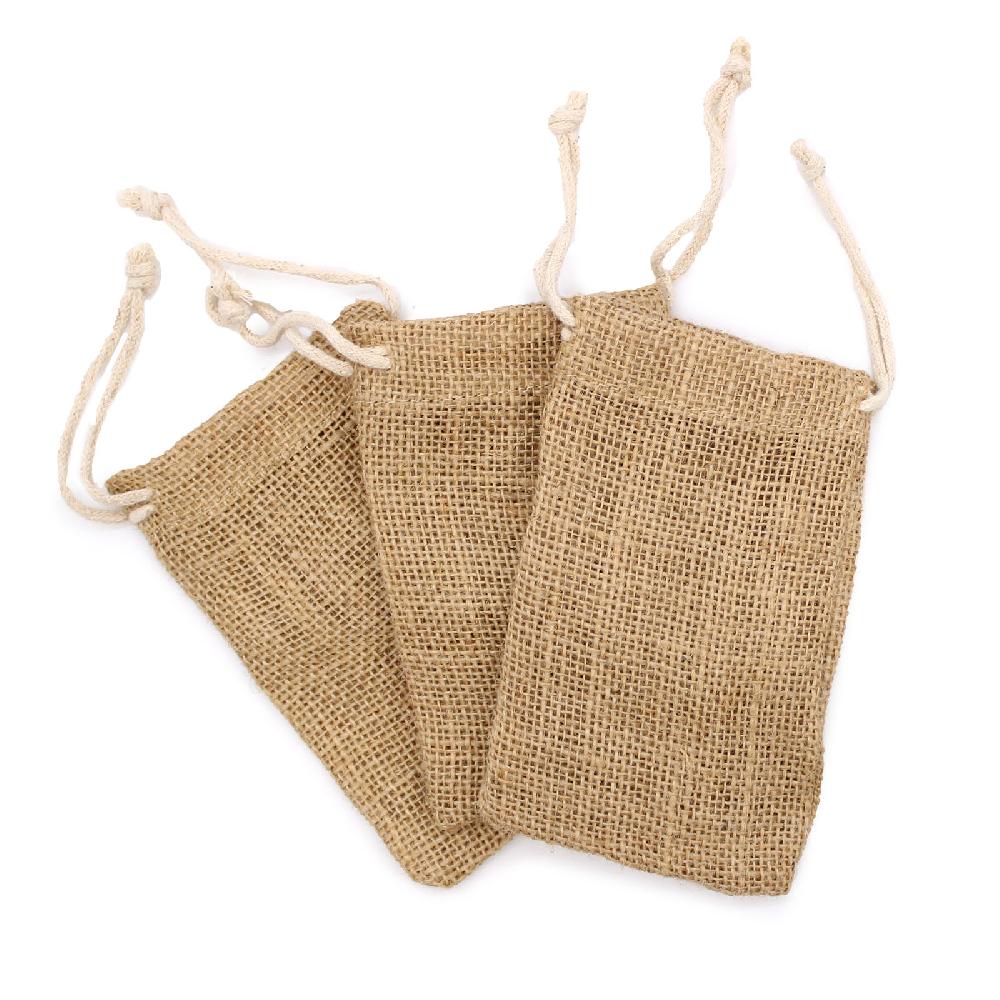 Ancient Wisdom 10x Extra Small Jute Sack - 100x150mm