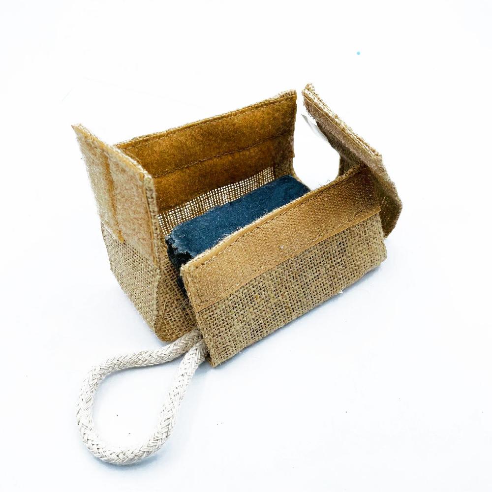 Ancient Wisdom 10x Jute Scrub Soap Pouch - Natural