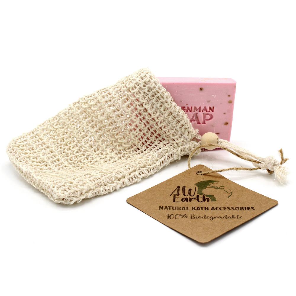 Ancient Wisdom 10x Nature Soap Bag - Washed Jute