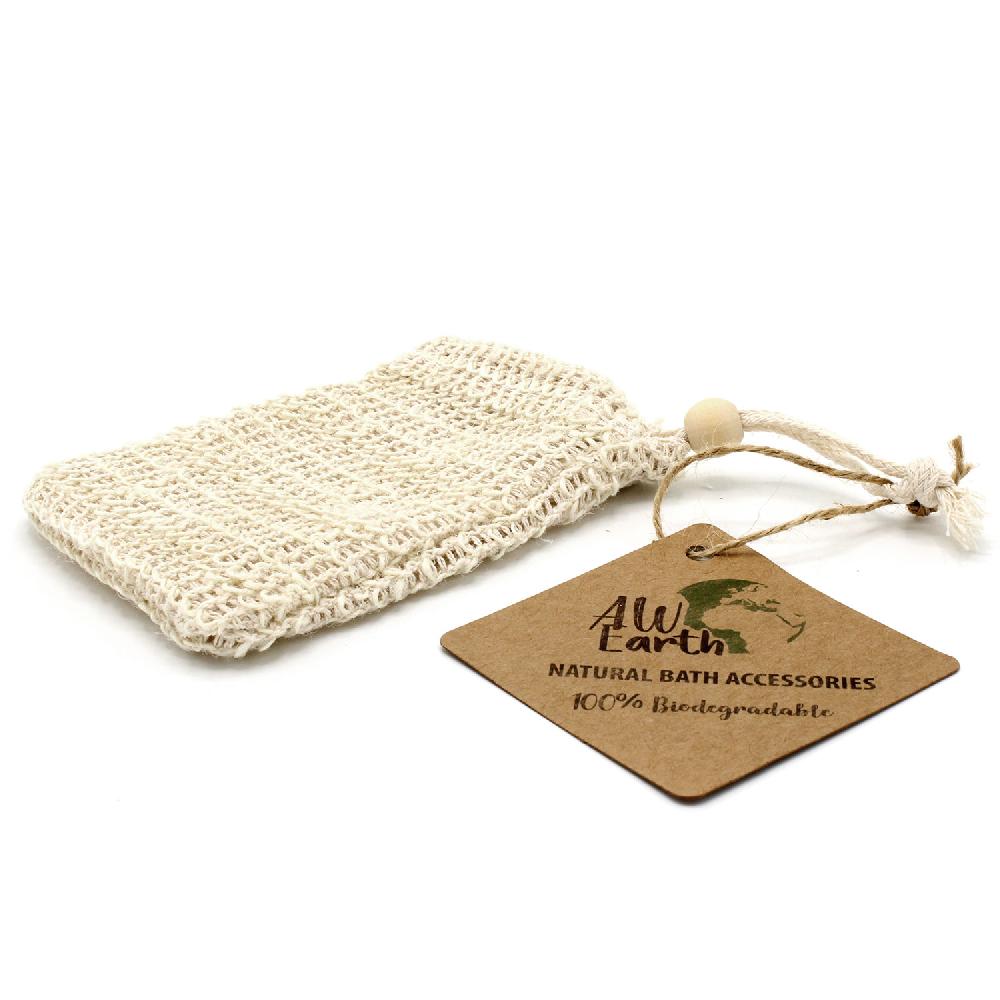 ancient wisdom 10x Nature Soap Bag - Washed Jute