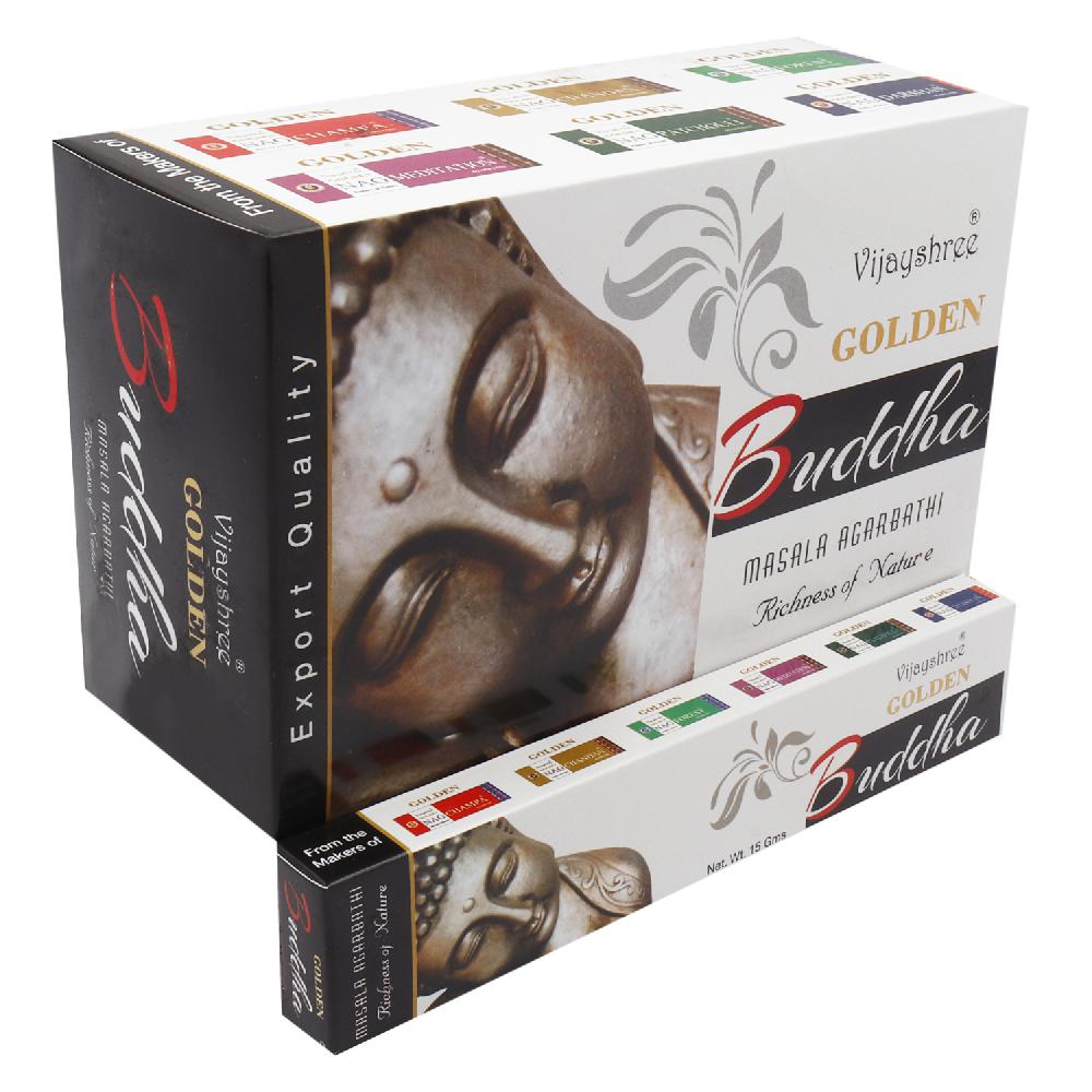 Ancient Wisdom 12x 15g Golden Buddha Incense
