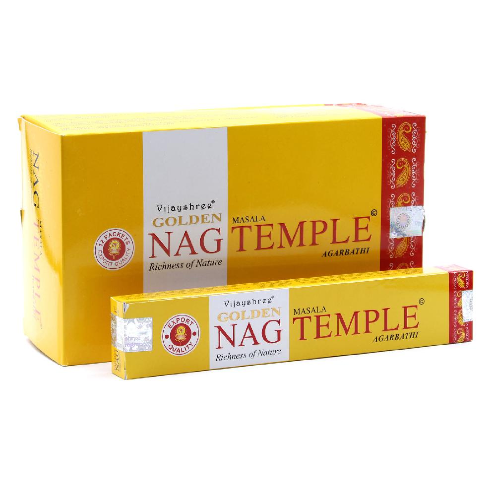 ancient wisdom 12x 15g Golden Nag - Temple Incense