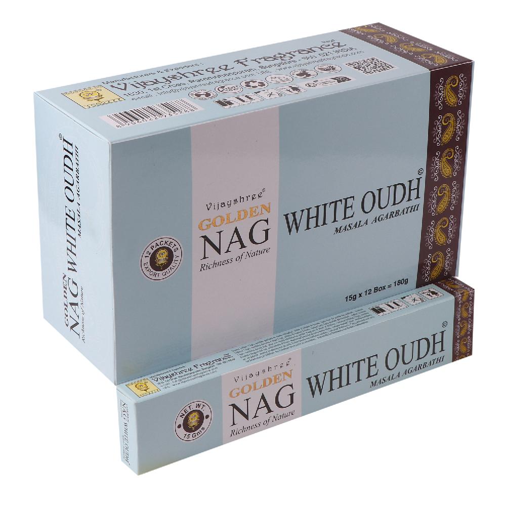 ancient wisdom 12x 15g Golden Nag - White Oudh