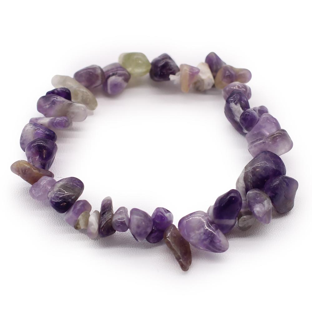 ancient wisdom 12x Chipstone Bracelet - Amethyst
