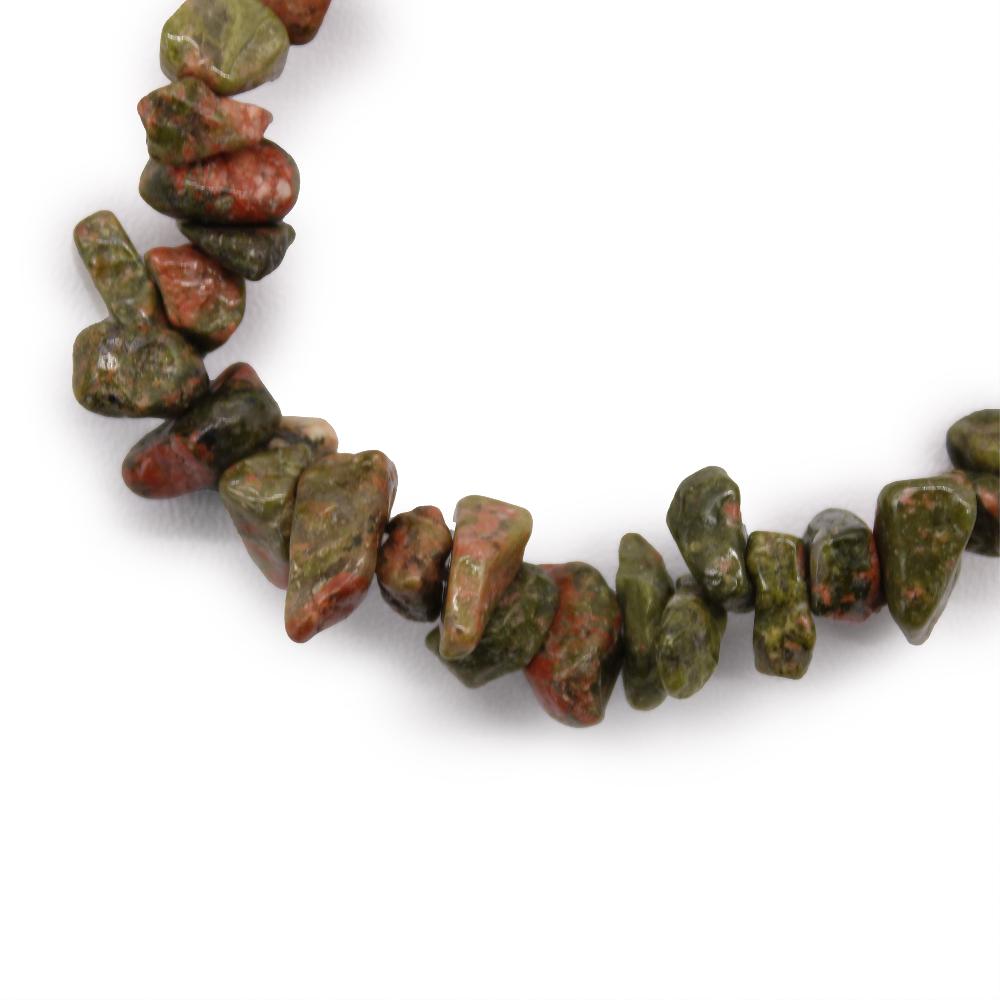 Ancient Wisdom 12x Chipstone Bracelet - Green Jasper