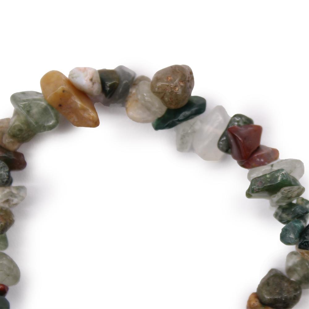 Ancient Wisdom 12x Chipstone Bracelet - Moss Agate