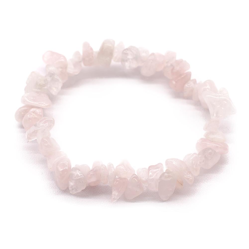 ancient wisdom 12x Chipstone Bracelet - Rose Quartz