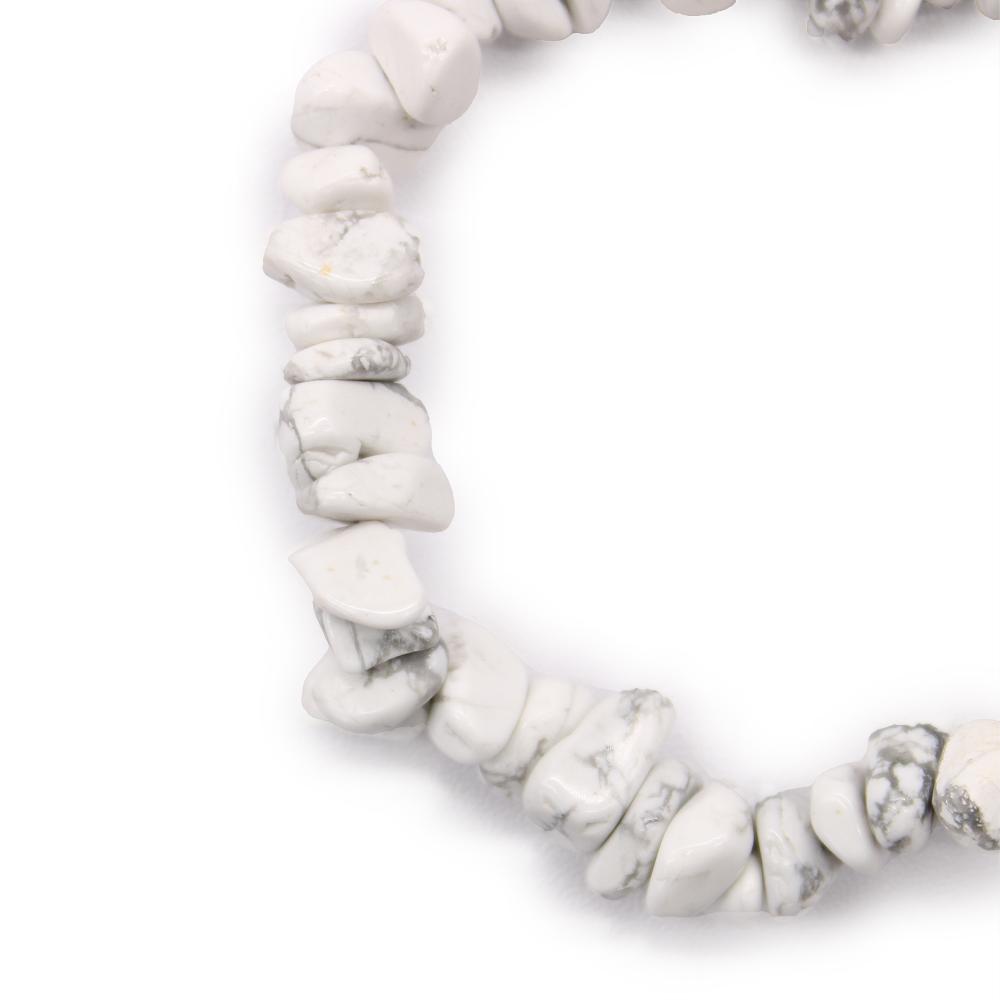 Ancient Wisdom 12x Chipstone Bracelet - White Jasper
